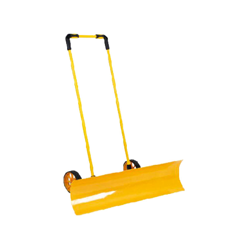 Aluminum Heavy Duty Manual Snow Pusher With Wheels For Less Labor