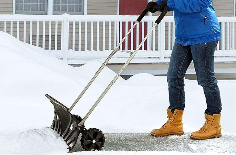 Unleashing the Power of the Heavy-Duty Manual Snow Shovel Pusher with Wheels